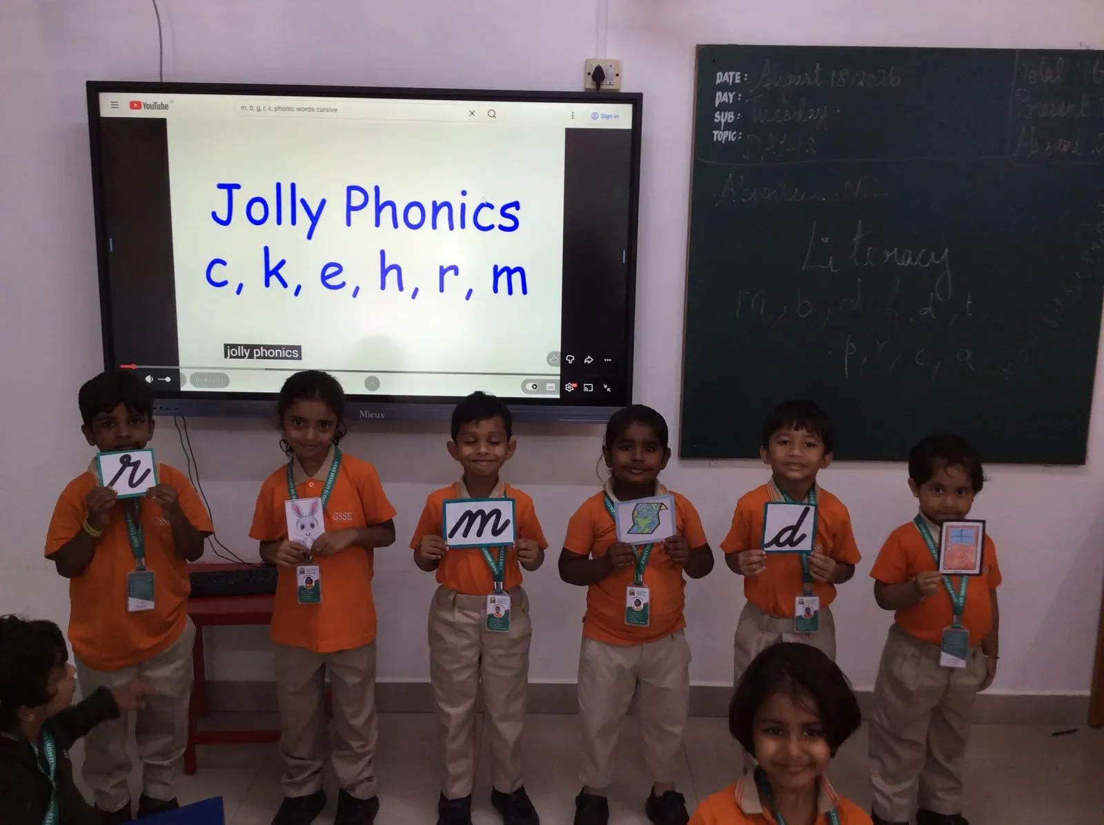 Foundational wing students at a classroom activity