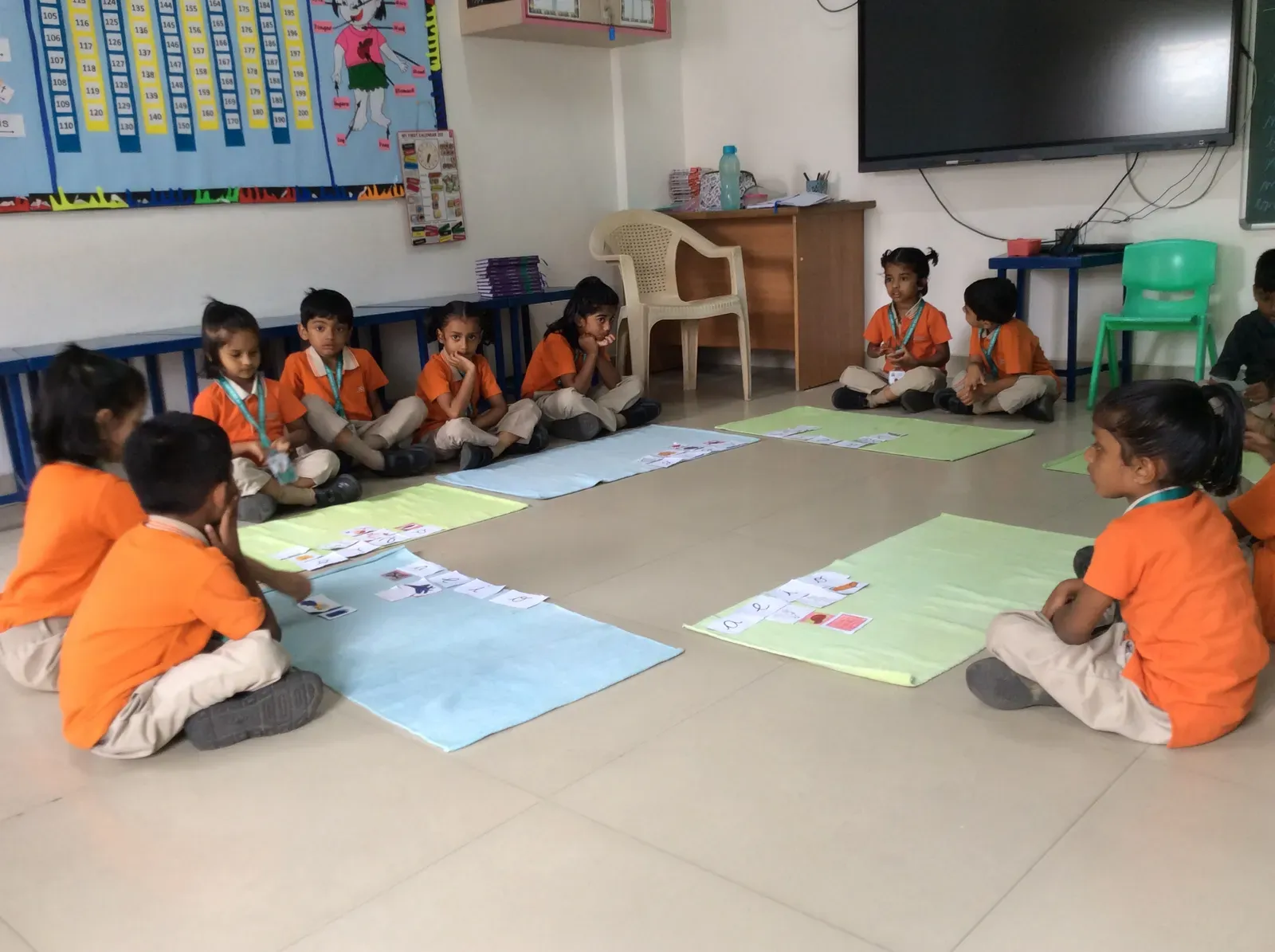 Foundational wing students at a classroom activity