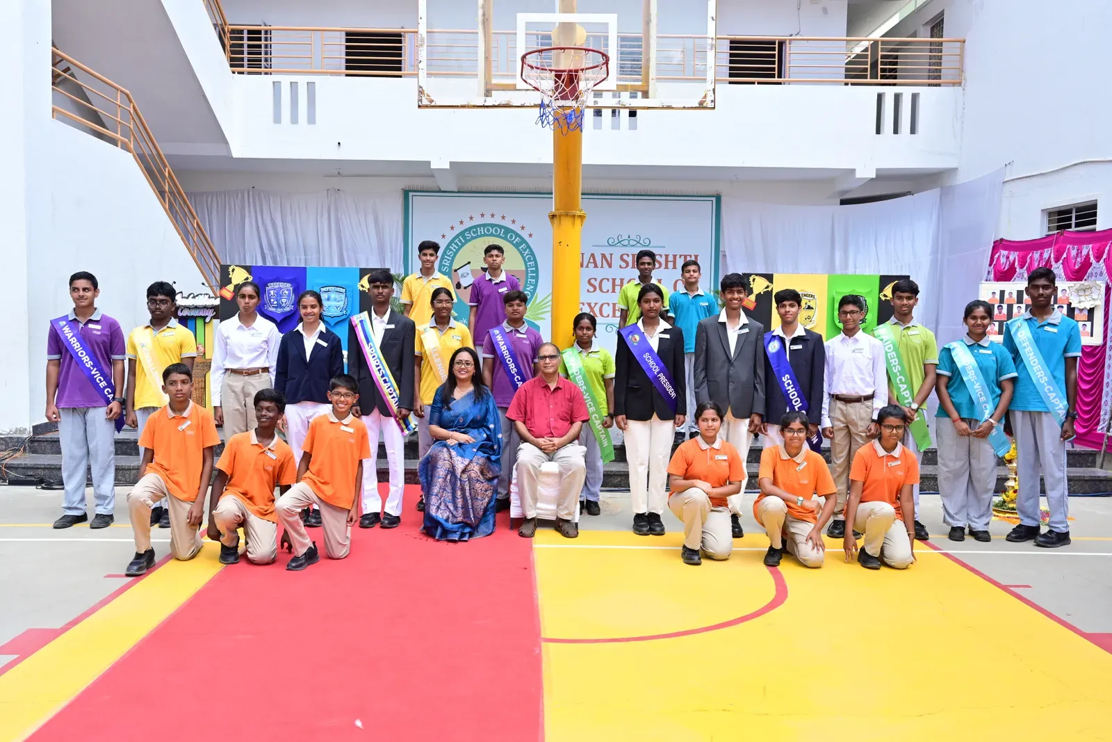 Student Council members at the 2026-27 Investiture Ceremony