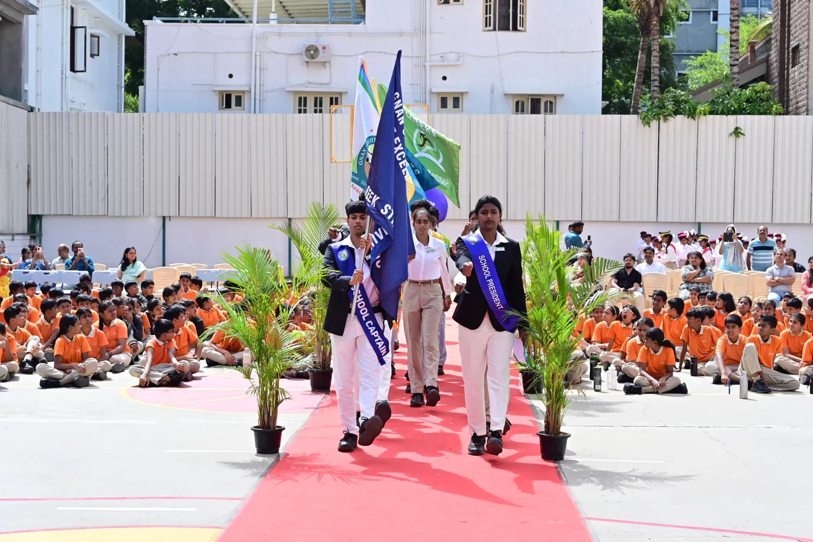 Members of the Student Council at the Investiture Ceremony